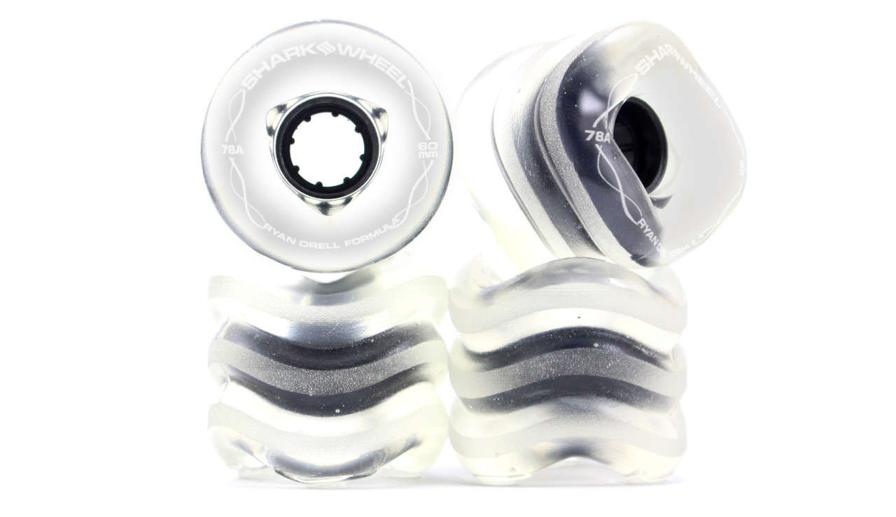 60mm, 78a Clear with Black Hub - Team Rider, Signature Wheels Ryan Orell