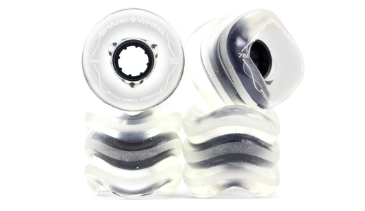 60mm, 78a Clear with Black Hub - Team Rider, Signature Wheels Ryan Orell